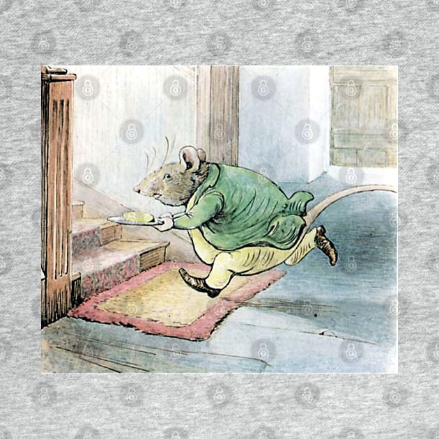 Rat Escaping with Butter - Tale of Samuel Whiskers - Beatrix Potter by forgottenbeauty